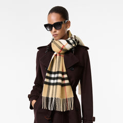 Reversible Check Cashmere Scarf