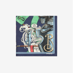 Etched Knight Silk Scarf