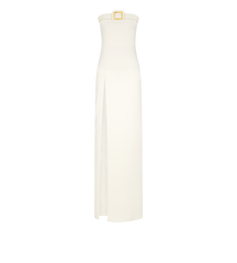 Stretch Sable' Strapless Evening Dress