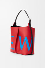 Large Bilbao Bucket Oversized Logo In Smooth Calfskin