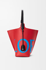 Large Bilbao Bucket Oversized Logo In Smooth Calfskin