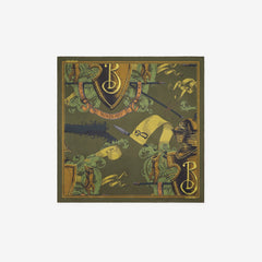 Etched Knight Silk Scarf