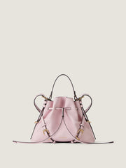 Small Voyou Bucket Bag In Shiny Leather
