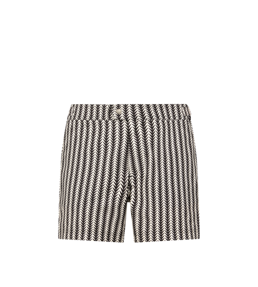 Geometric Print Nylon Swim Short