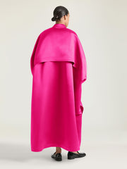 Cocoon Dress In Satin