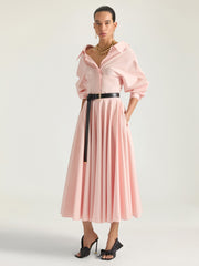 Slashed Shirt In Poplin