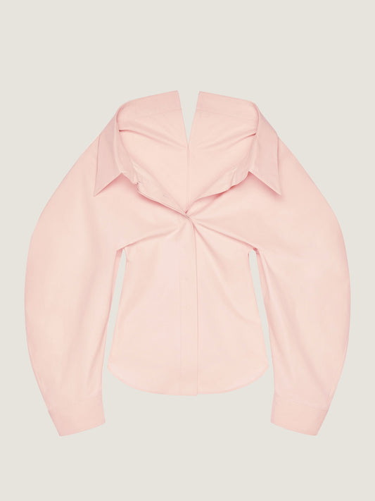 Slashed Shirt In Poplin