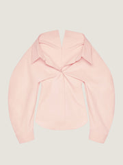 Slashed Shirt In Poplin