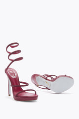 Cleo Wine Platform Sandal 120