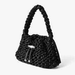 Cinch S Woven Satin Shoulder Bag