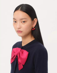 Cherryfic Metal And Enamel Earrings