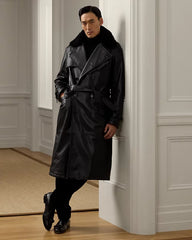 Keating Leather Trench Coat