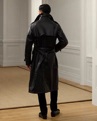 Keating Leather Trench Coat