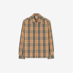 Check Cotton Linen Overshirt