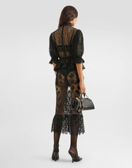 Tulle Top With Embroidery