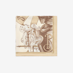 Etched Knight Silk Scarf