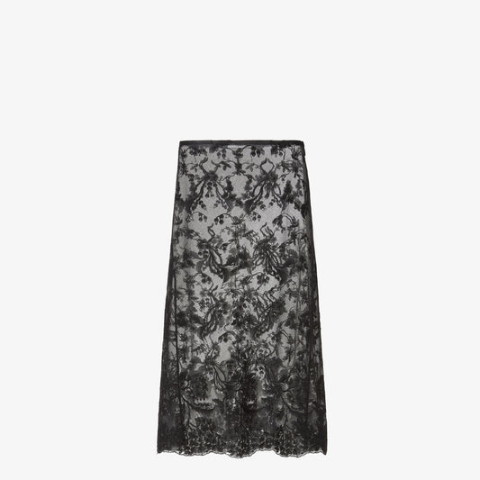 Skirt Black Peonia Lace Skirt