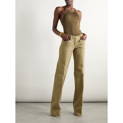 Knitted silk tank top