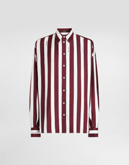 Striped Silk Twill Shirt