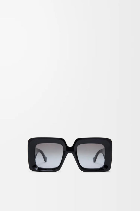 Beveled Square Maxi Anagram Sunglasses