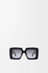 Beveled Square Maxi Anagram Sunglasses