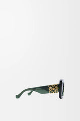 Beveled Square Maxi Anagram Sunglasses