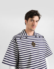 Striped Cotton Polo Shirt