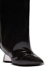 Wedge Calfskin Leather Boots