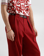 Stretch Cotton Gabardine Trousers