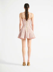 Flared Tweed Dress
