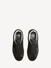 Balmain Swan Suede And Smooth Leather Trainers