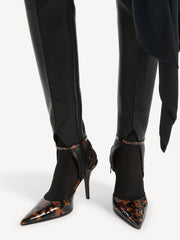Printed Patent Leather Strappy Pumps