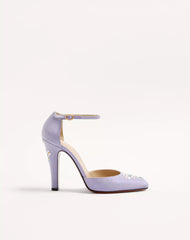 Hi Dolly Fabric Pumps With 105 Mm Floral Embroidery