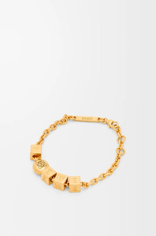 Pebble Cube Bracelet In Sterling Silver