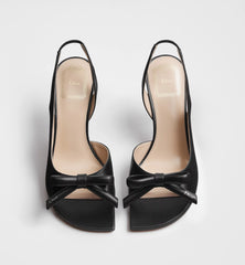 Dior Bow Heeled Slingback Sandal