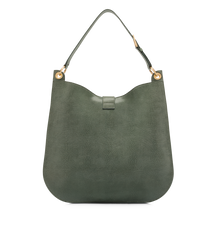 Lizard-Effect Suede Leather Tara Large Crossbody