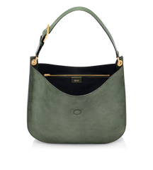 Lizard-Effect Suede Leather Tara Large Crossbody