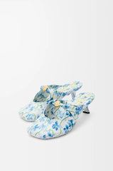 Pebble Soft Mule In Printed Nappa Lambskin