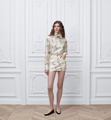 Blouse with Removable Bow Tie