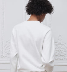 Sweatshirt with Dior Clover Embroidery, Relaxed Fit