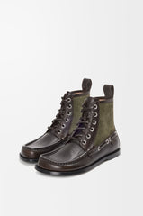 Campo Loafer Bootie In Calfskin And Suede Calfskin