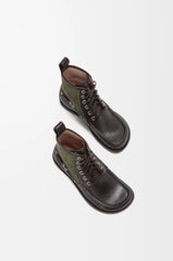 Campo Loafer Bootie In Calfskin And Suede Calfskin