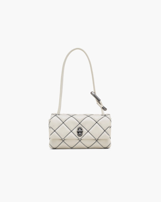 The Bi-Color Quilted Mini Dual Shoulder Bag