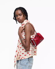 The Glossy Croc Snapshot Shoulder Bag