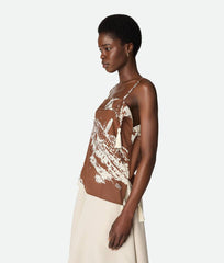 Italian Postcard Silk Top