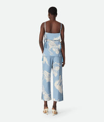 Italian Postcard Silk Top