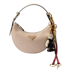 Teddy Bag Charm With Metal Ring