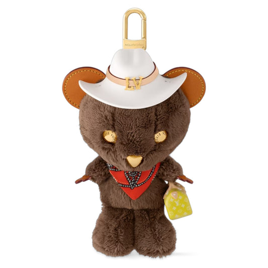 LV Louis Bear Bag Charm