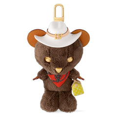 LV Louis Bear Bag Charm