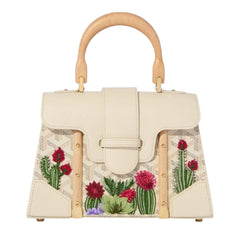 Saïgon Structuré Mini Bag Cactus Embroidery